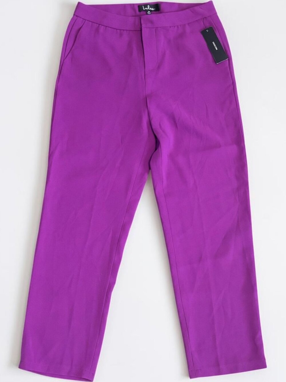 Lulu's Purple High-Rise Straight Pants
